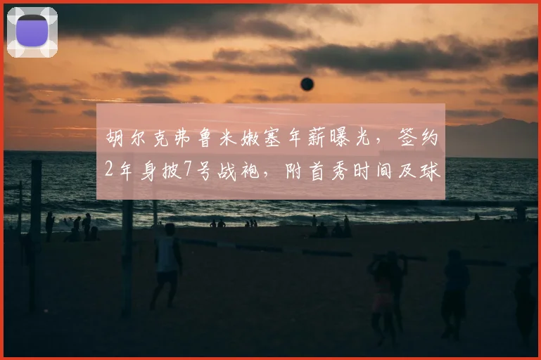 胡尔克弗鲁米嫩塞年薪曝光,签约2年身披7号战袍,附首秀时间及球队战术影响分析