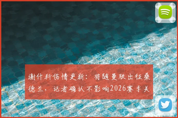 谢什科伤情更新：将随曼联出征桑德兰，记者确认不影响2026赛季关键赛程